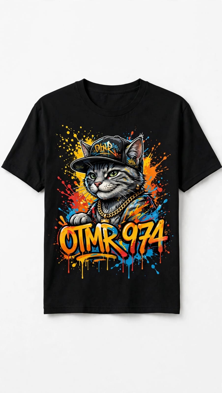 T-Shirt OTMR - Chat Graffiti 974 - Edition Limitée