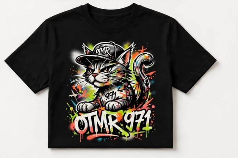 T-Shirt OTMR - Chat Graffiti 971 - Edition Limitée