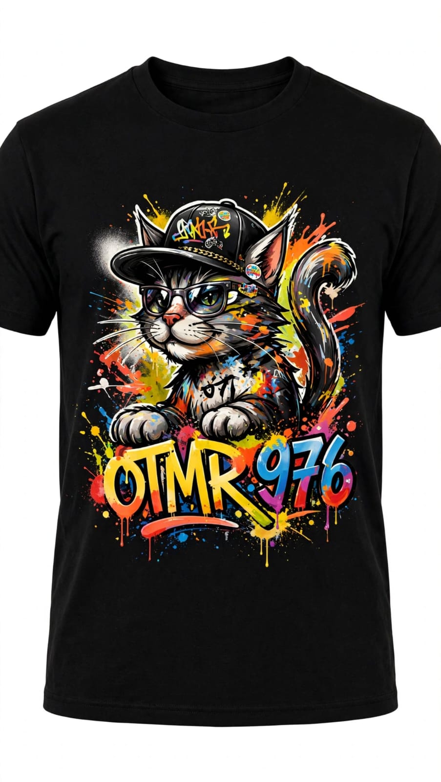 T-Shirt OTMR - Chat Graffiti 976 - Edition Limitée