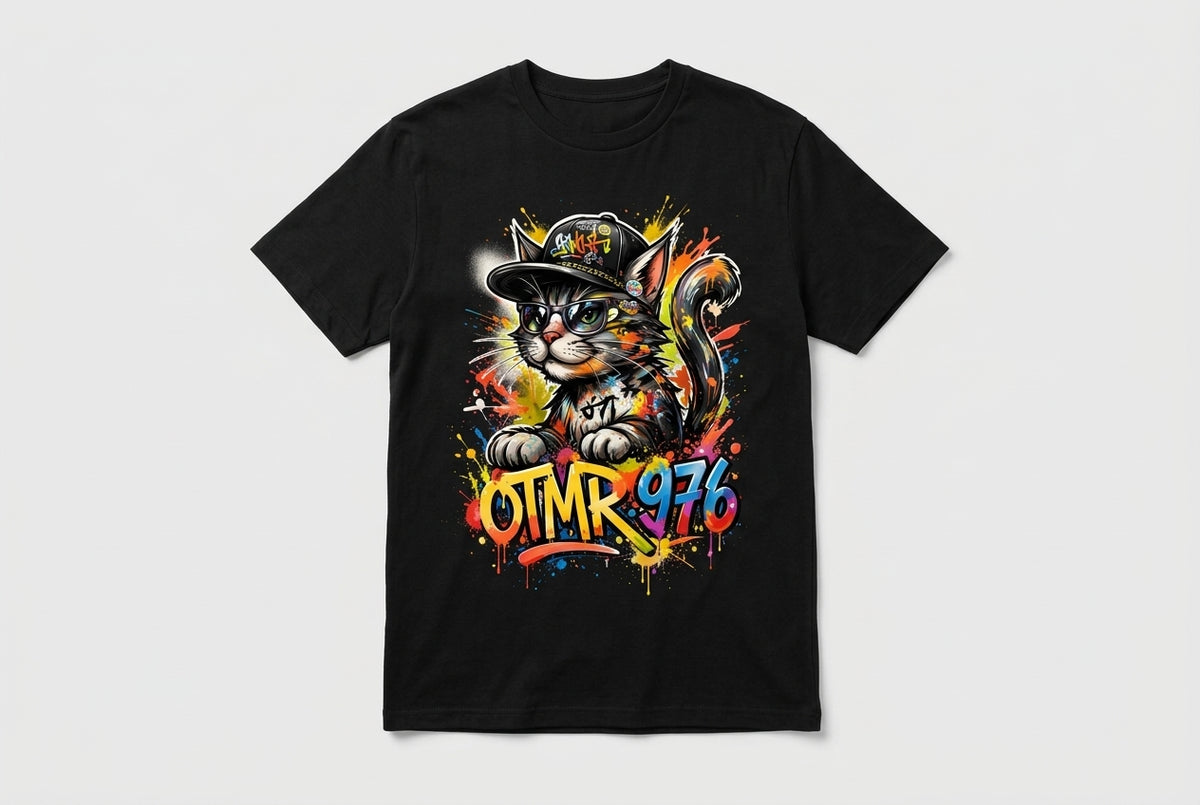 T-Shirt OTMR - Chat Graffiti 976 - Edition Limitée