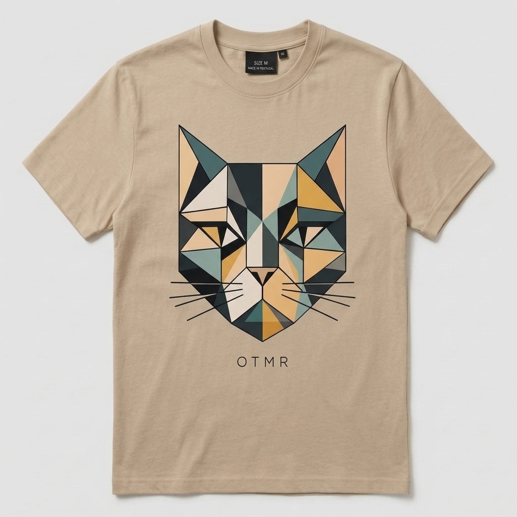 T-Shirt OTMR - Chat Géométrique - Edition Limitée